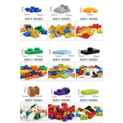 JLB 3D51 Xếp hình kiểu  CLASSIC Challenge Engineers With 16 Shapes Thách Thức Kỹ Sư Xây Dựng Với 16 Công Trinh 1000 khối