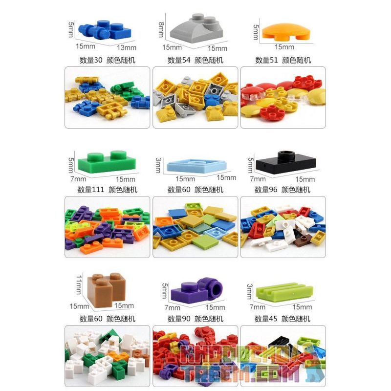 JLB 3D51 Xếp hình kiểu  CLASSIC Challenge Engineers With 16 Shapes Thách Thức Kỹ Sư Xây Dựng Với 16 Công Trinh 1000 khối