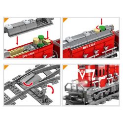 Kazi KY98219 98219 non  TÀU HỎA CÓ RAY VỚI ĐỘNG CƠ PIN bộ đồ chơi xếp lắp ráp ghép mô hình Trains RAIL TRAIN DF5 1002 khối Kazi KY98219 98219 non  TÀU HỎA CÓ RAY VỚI ĐỘNG CƠ PIN bộ đồ chơi xếp lắp ráp ghép mô hình Trains RAIL TRAIN DF5 1002 khối