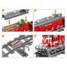 Kazi KY98219 98219 non  TÀU HỎA CÓ RAY VỚI ĐỘNG CƠ PIN bộ đồ chơi xếp lắp ráp ghép mô hình Trains RAIL TRAIN DF5 1002 khối