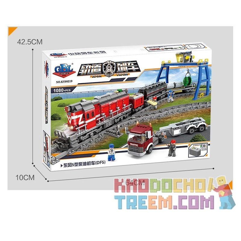 Kazi KY98219 98219 non  TÀU HỎA CÓ RAY VỚI ĐỘNG CƠ PIN bộ đồ chơi xếp lắp ráp ghép mô hình Trains RAIL TRAIN DF5 1002 khối Kazi KY98219 98219 non  TÀU HỎA CÓ RAY VỚI ĐỘNG CƠ PIN bộ đồ chơi xếp lắp ráp ghép mô hình Trains RAIL TRAIN DF5 1002 khối