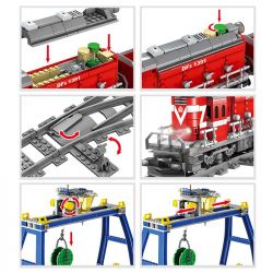 Kazi KY98219 98219 non  TÀU HỎA CÓ RAY VỚI ĐỘNG CƠ PIN bộ đồ chơi xếp lắp ráp ghép mô hình Trains RAIL TRAIN DF5 1002 khối Kazi KY98219 98219 non  TÀU HỎA CÓ RAY VỚI ĐỘNG CƠ PIN bộ đồ chơi xếp lắp ráp ghép mô hình Trains RAIL TRAIN DF5 1002 khối