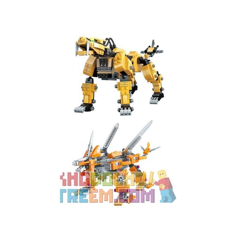 Kazi KY98113-1 98113-1 KY98113-2 98113-2 KY98113 98113 non Lego 2 QUÁI THÚ MÁY bộ đồ chơi xếp lắp ráp ghép mô hình Transformers Robot Đại Chiến Người Máy Biến Hình 991 khối
