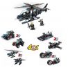 LE DI PIN 27005 27005-1 27005-2 27005-3 27005-4 Xếp hình kiểu  SWAT SPECIAL FORCE 8 In 4 In 1 SWAT Helicopter 8 Trong 4 Trong 1 Trực Thăng SWAT gồm 4 hộp nhỏ 490 khối