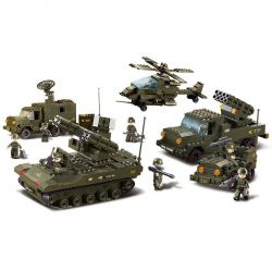 SLUBAN M38-B7000 B7000 7000 M38B7000 38-B7000 Xếp hình kiểu Lego LAND FORCES 2 Army Air Defense Artillery Đội Xe Bắn Trên Không 956 khối