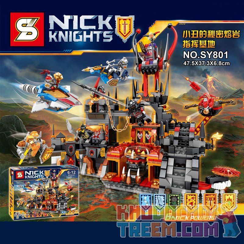 SHENG YUAN SY SY801 Xếp hình kiểu Lego NEXO KNIGHTS Nick Kinghts Clown ...