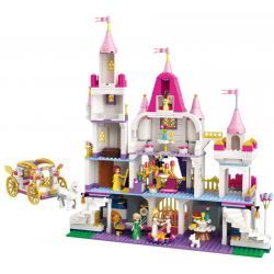 Enlighten 2612 Qman 2612 Xếp hình kiểu Lego PRINECESS LEAH Prinecess Leah Angel Castle Celebration Princess Lay Lâu Đài Của Công Chúa Leah Và Hoàng Tử 938 khối