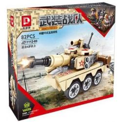 LE DI PIN 11112 Xếp hình kiểu  MILITARY ARMY 4 In 1 World War II Tank 4 Trong 1 Xe Tăng Thế Chiến Thứ 2 654 khối