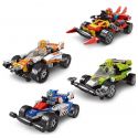 LE DI PIN 15111 Xếp hình kiểu Lego SPEED CHAMPIONS 4 Racing Cars 4 Xe đua 464 khối