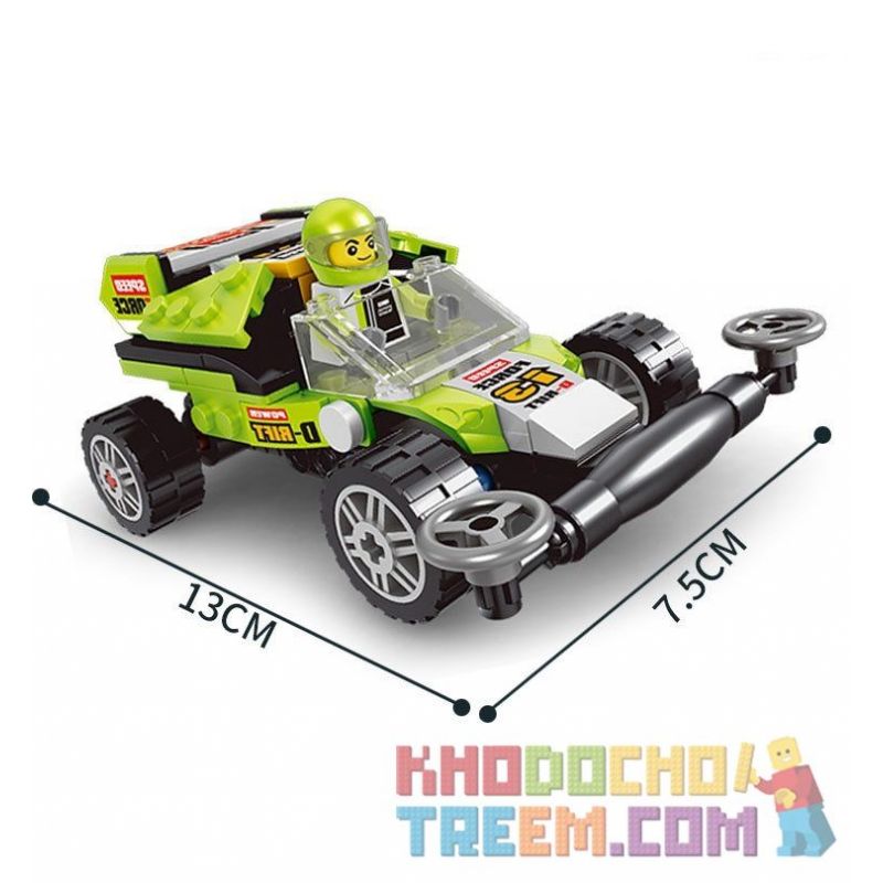 LE DI PIN 15111 Xếp hình kiểu  SPEED CHAMPIONS 4 Racing Cars 4 Xe đua 464 khối