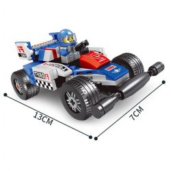 LE DI PIN 15111 Xếp hình kiểu  SPEED CHAMPIONS 4 Racing Cars 4 Xe đua 464 khối
