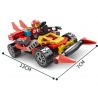 LE DI PIN 15111 Xếp hình kiểu  SPEED CHAMPIONS 4 Racing Cars 4 Xe đua 464 khối