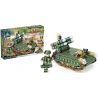 Kazi KY84056 84056 non  4 THIẾT BỊ KẾT HỢP THÀNH XE TĂNG bộ đồ chơi xếp lắp ráp ghép mô hình Field Army FIELD ARMY AH-64 Chiến Trường 643 khối
