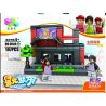 QIZHILE 60004 Xếp hình kiểu  MINI MODULAR Shop, Hotel, Zoo_Happy KTV, Library, Barber Shop, Model Karaoke, Thư Viện, Tiệm Cắt Tóc, Cửa Hàng, Khách Sạn 893 khối