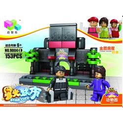 QIZHILE 60004 Xếp hình kiểu  MINI MODULAR Shop, Hotel, Zoo_Happy KTV, Library, Barber Shop, Model Karaoke, Thư Viện, Tiệm Cắt Tóc, Cửa Hàng, Khách Sạn 893 khối