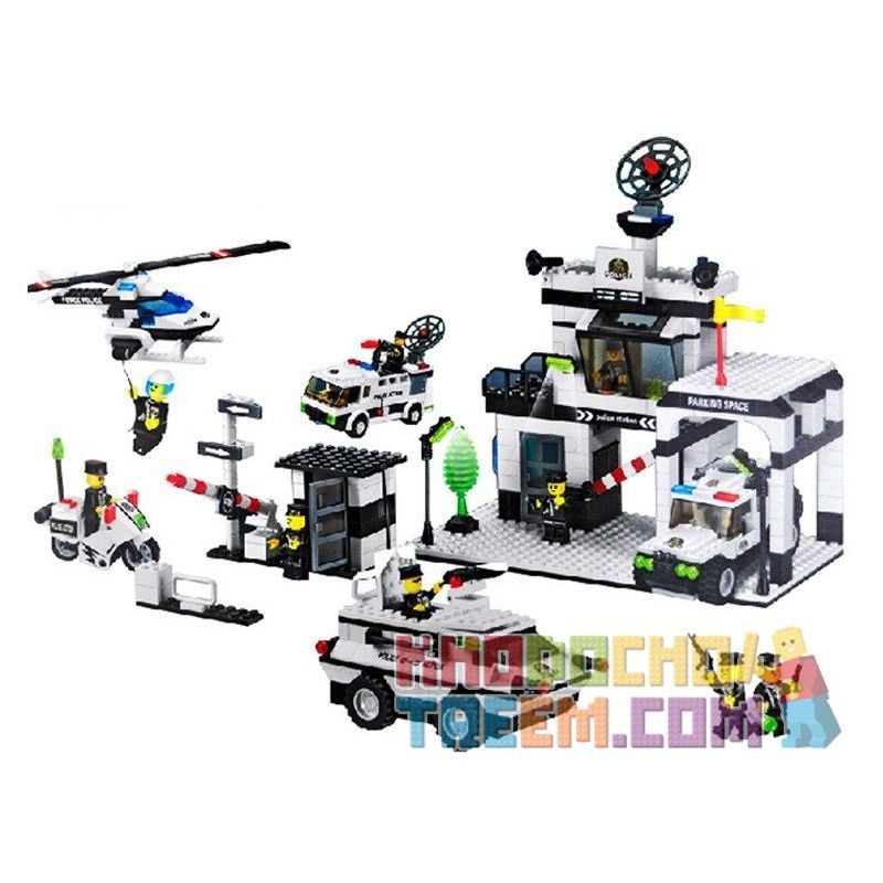 WANGE 40229 Xếp hình kiểu Lego CITY Police Station Sở Cảnh Sát 880 khối