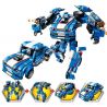 Enlighten 3303 Qman 3303 non  NGƯỜI MÁY CẢNH SÁT BIẾN HÌNH THÀNH Ô TÔ STORM bộ đồ chơi xếp lắp ráp ghép mô hình Transformers BLAST RANGER STORM Robot Đại Chiến Người Máy Biến Hình 823 khối