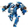 Enlighten 3303 Qman 3303 non  NGƯỜI MÁY CẢNH SÁT BIẾN HÌNH THÀNH Ô TÔ STORM bộ đồ chơi xếp lắp ráp ghép mô hình Transformers BLAST RANGER STORM Robot Đại Chiến Người Máy Biến Hình 823 khối