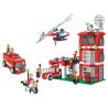 WANGE 34021 Xếp hình kiểu  CITY Firefighters On Duty Lính Cứu Hỏa Làm Nhiệm Vụ 638 khối