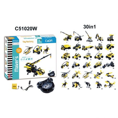 DOUBLEE CADA C51020 51020 C51020W 51020W non  CẦN DỊCH bộ đồ chơi xếp lắp ráp ghép mô hình  TOY FACTORY Kỹ Thuật Công Nghệ Cao Mô Hình Phương Tiện 827 khối