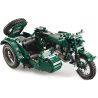 DOUBLEE CADA C51021 51021 non  XE GẮN MÁY QUÂN SỰ THẾ CHIẾN THỨ HAI bộ đồ chơi xếp lắp ráp ghép mô hình  WORLD WAR II MILITARY MOTORCYCLE Kỹ Thuật Công Nghệ Cao Mô Hình Phương Tiện 629 khối