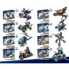 Kazi KY6601 6601 non  NHỮNG MẪU XE TƯƠNG LAI CỦA CẢNH SÁT bộ đồ chơi xếp lắp ráp ghép mô hình X Agents X-AGENTS Đội Hành Động X 591 khối