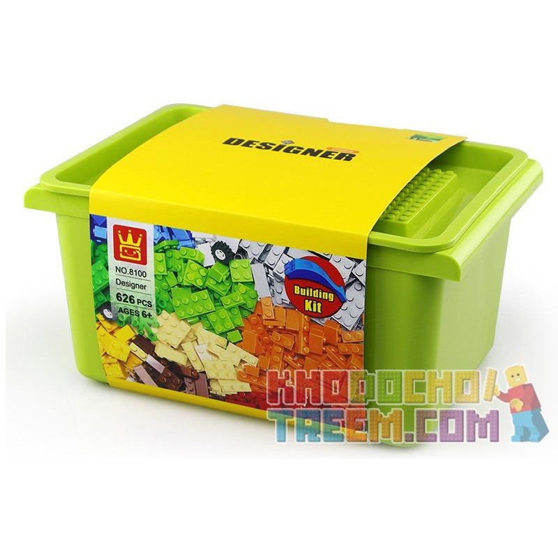 WANGE DR.LUCK 8100 non  SÁNG TẠO THẾ GIỚI CỦA BÉ bộ đồ chơi xếp lắp ráp ghép mô hình Dacta DESIGNER Học Tập 625 khối