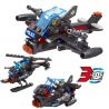 LE DI PIN 27004 Xếp hình kiểu  SWAT SPECIAL FORCE 4 In 1 SWAT Vehicles Các Phương Tiện Của Đội Cảnh Sát đặc Nhiệm SWAT 4 Trong 1 752 khối