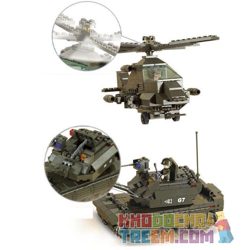 SLUBAN M38-B7100 B7100 7100 M38B7100 38-B7100 non  DOANH TRẠI QUÂN ĐỘI bộ đồ chơi xếp lắp ráp ghép mô hình Land Forces 2 Sức Mạnh Mặt Đất 1086 khối