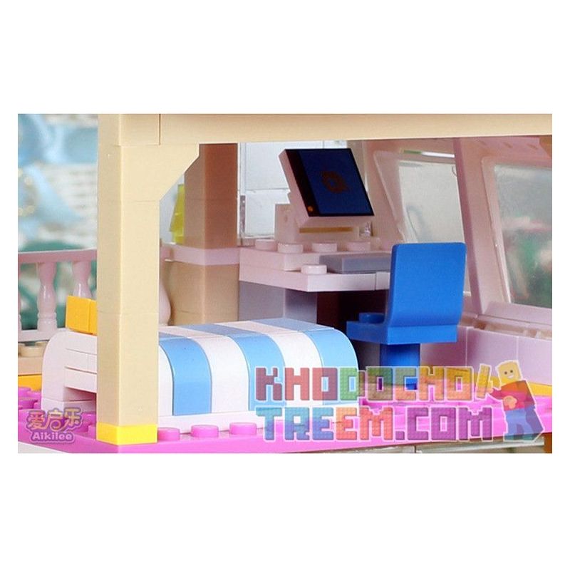 WANGE 47211N Xếp hình kiểu   3-floor House Ngôi Nhà Ba Tầng 621 khối