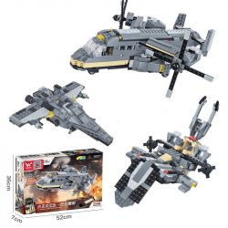 JIE STAR 29027 Xếp hình kiểu  MILITARY ARMY Osprey Munitions Transporter Trực Thăng Vận Tải 631 khối