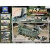 Kazi KY84009 84009 non  MÁY BAY VẬN TẢI QUÂN SỰ bộ đồ chơi xếp lắp ráp ghép mô hình Field Army FIELD ARMY CHINUK MILITARY HELICOPTER Chiến Trường 622 khối