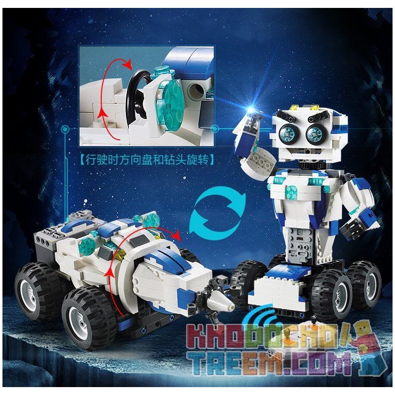 DOUBLEE CADA C51028 51028 non  ROBOT MÁY KHOAN bộ đồ chơi xếp lắp ráp ghép mô hình  DADA Kỹ Thuật Công Nghệ Cao Mô Hình Phương Tiện 606 khối