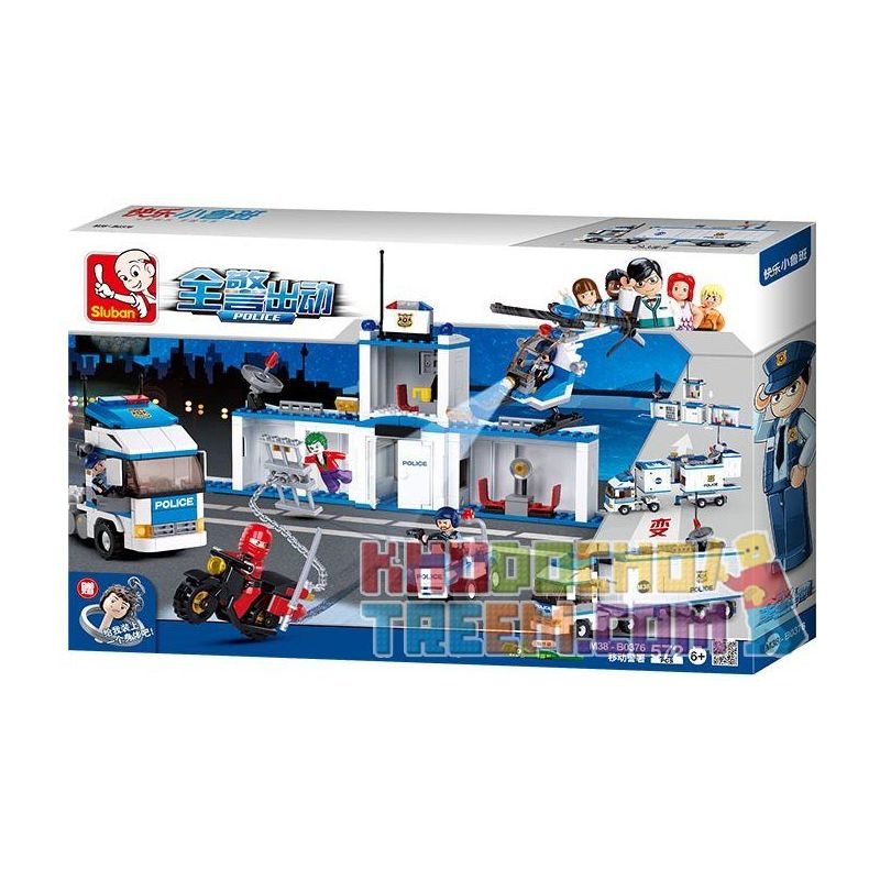 SLUBAN M38-B0376 B0376 0376 M38B0376 38-B0376 Xếp hình kiểu Lego Police Mobile Police Command All Police Dispatched Mobile Police Station Trạm Cảnh Sát Di động 572 khối SLUBAN M38-B0376 B0376 0376 M38B0376 38-B0376 Xếp hình kiểu Lego Police Mobile Police Command All Police Dispatched Mobile Police Station Trạm Cảnh Sát Di động 572 khối