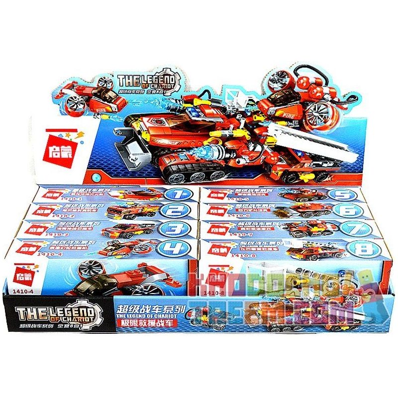 Enlighten 1410 Qman 1410 non  SIÊU XE CỨU HỎA bộ đồ chơi xếp lắp ráp ghép mô hình City THE LENGEND OF CHARIOT Thành Phố 571 khối