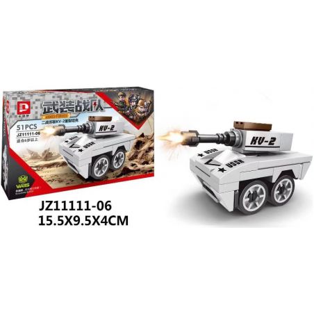 LE DI PIN 11111 Xếp hình kiểu  MILITARY ARMY 6 In 1 World War II Tank 6 Trong 1 Xe Tăng Thế Chiến Thứ 2 604 khối