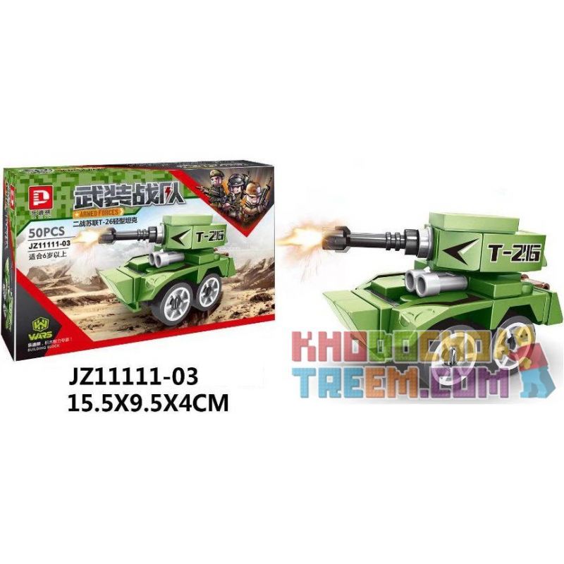 LE DI PIN 11111 Xếp hình kiểu  MILITARY ARMY 6 In 1 World War II Tank 6 Trong 1 Xe Tăng Thế Chiến Thứ 2 604 khối