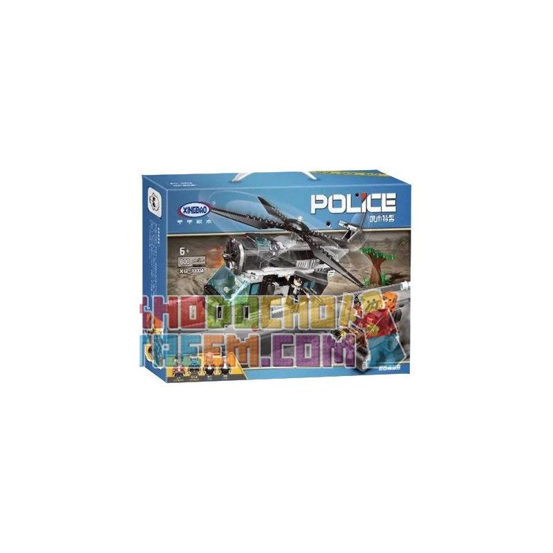 XINGBAO XB-10004 10004 XB10004 non  CUỘC ĐỐI ĐẤU GIỮA CẢNH SÁT VÀ NHỮNG TÊN CƯỚP bộ đồ chơi xếp lắp ráp ghép mô hình Police 600 khối