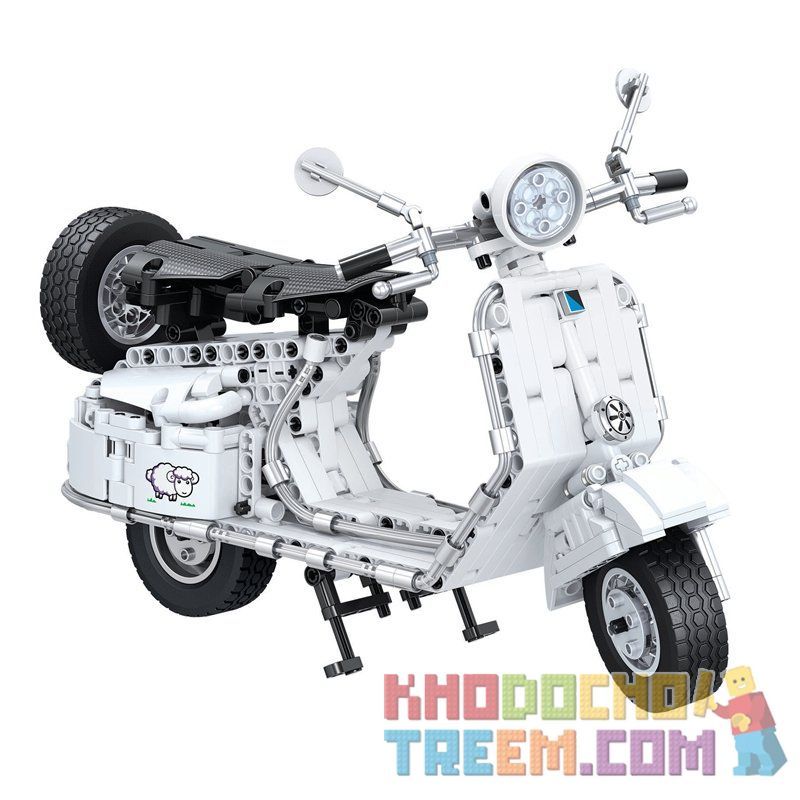 Winner 7067 non  XE MÁY VESPA tỷ lệ 1:6 bộ đồ chơi xếp lắp ráp ghép mô hình  THE PEDAL MOTORCYCLE Kỹ Thuật Công Nghệ Cao Mô Hình Phương Tiện 594 khối