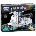 Winner 7067 non Lego XE MÁY VESPA tỷ lệ 1:6 bộ đồ chơi xếp lắp ráp ghép mô hình Technic THE PEDAL MOTORCYCLE Kỹ Thuật Công Nghệ Cao Mô Hình Phương Tiện 594 khối
