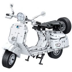 Winner 7067 Xếp hình kiểu Lego TECHNIC The Pedal Motorcycle Pedal Motorcycle 1 6 Xe Máy Vespa 594 khối