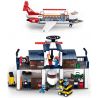SLUBAN M38-B0373 B0373 0373 M38B0373 38-B0373 non  XƯỞNG BẢO DƯỠNG MÁY BAY LỚN bộ đồ chơi xếp lắp ráp ghép mô hình City AVIATION Thành Phố 599 khối