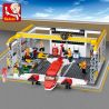 SLUBAN M38-B0372 B0372 0372 M38B0372 38-B0372 non  XƯỞNG SỬA CHỮA MÁY BAY bộ đồ chơi xếp lắp ráp ghép mô hình City AVIATION Thành Phố 599 khối