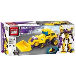 Enlighten 1401 Qman 1401 non  XẾP HÌNH CHIẾN THẦN 7 TRONG 1 bộ đồ chơi xếp lắp ráp ghép mô hình Transformers CREATIVE MASTER Robot Đại Chiến Người Máy Biến Hình 599 khối
