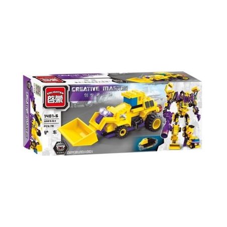 Enlighten 1401 Qman 1401 non  XẾP HÌNH CHIẾN THẦN 7 TRONG 1 bộ đồ chơi xếp lắp ráp ghép mô hình Transformers CREATIVE MASTER Robot Đại Chiến Người Máy Biến Hình 599 khối