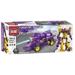 Enlighten 1401 Qman 1401 non  XẾP HÌNH CHIẾN THẦN 7 TRONG 1 bộ đồ chơi xếp lắp ráp ghép mô hình Transformers CREATIVE MASTER Robot Đại Chiến Người Máy Biến Hình 599 khối