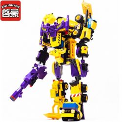 Enlighten 1401 Qman 1401 non  XẾP HÌNH CHIẾN THẦN 7 TRONG 1 bộ đồ chơi xếp lắp ráp ghép mô hình Transformers CREATIVE MASTER Robot Đại Chiến Người Máy Biến Hình 599 khối