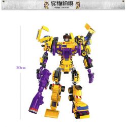 Enlighten 1401 Qman 1401 non  XẾP HÌNH CHIẾN THẦN 7 TRONG 1 bộ đồ chơi xếp lắp ráp ghép mô hình Transformers CREATIVE MASTER Robot Đại Chiến Người Máy Biến Hình 599 khối