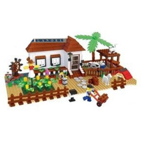 WANGE 34204N Xếp hình kiểu  CITY Happy Farmland Nông Trại Vui Vẻ 569 khối