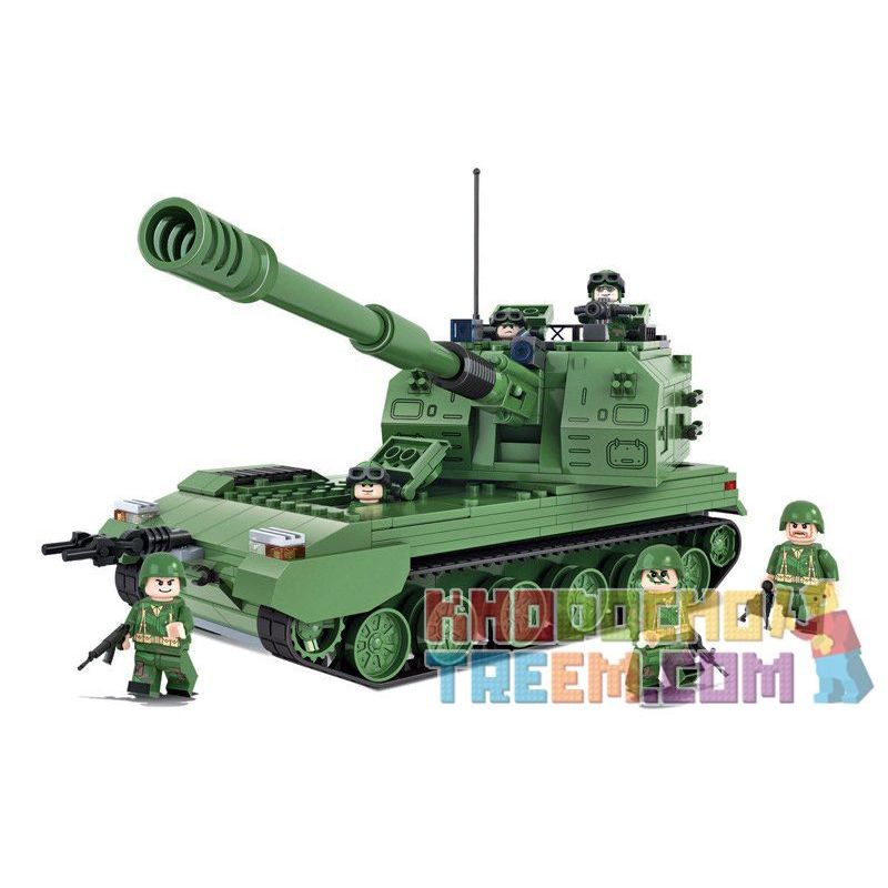 Winner 8011 non  XE TĂNG TỰ HÀNH bộ đồ chơi xếp lắp ráp ghép mô hình Tank Battle TANKBATTLE Xe Tăng Đối Đầu 593 khối